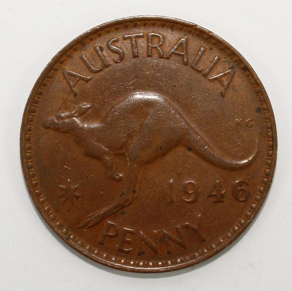 Australia 1946 Penny, Very ... image