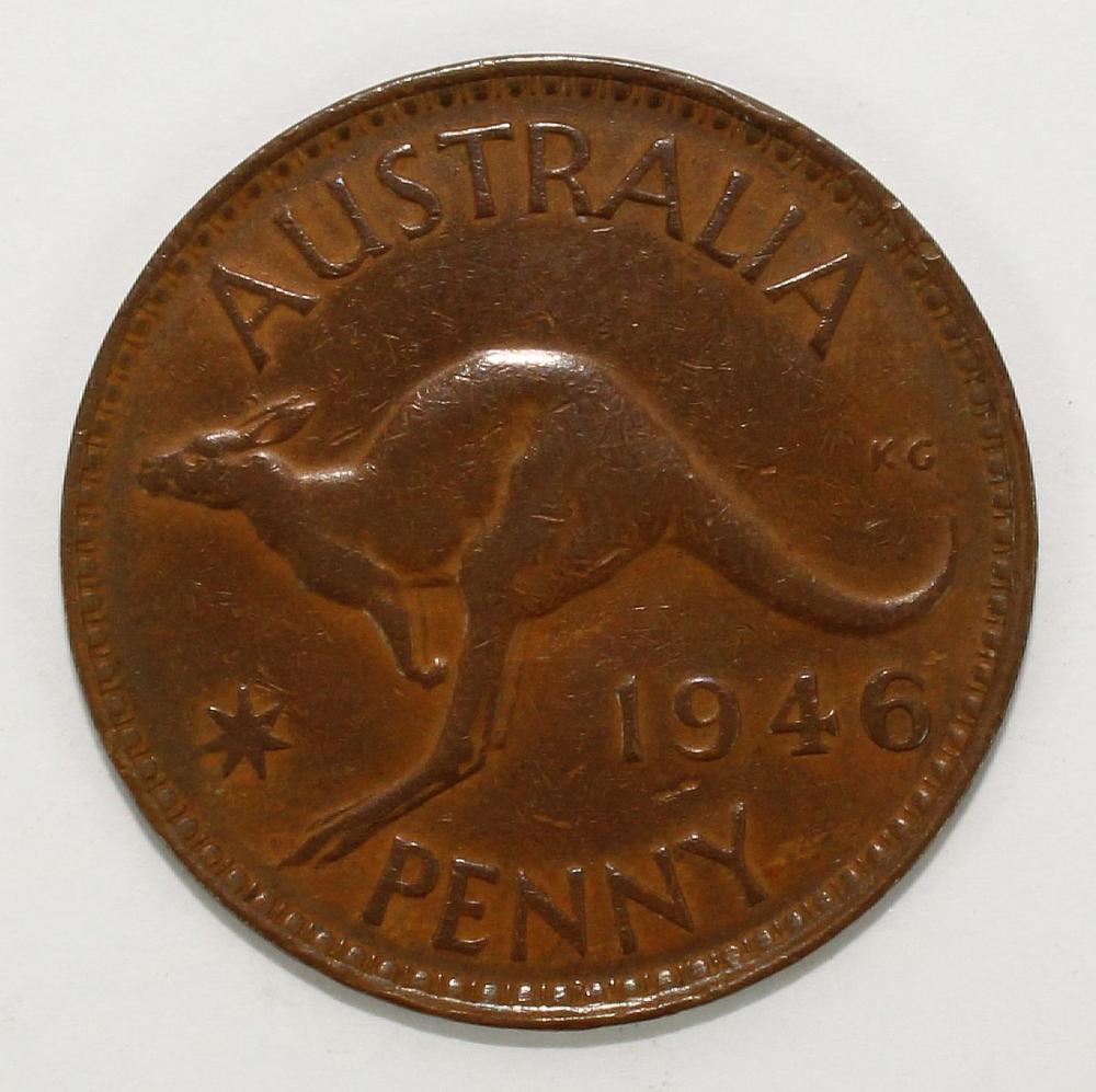 Australia 1946 Penny, Very ... image