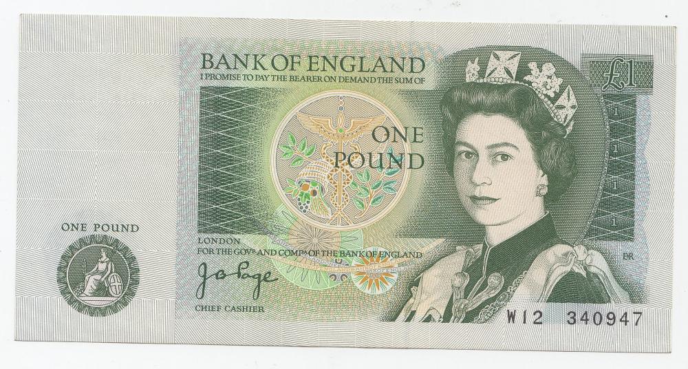 Great Britain 'Page' £1 (19... image