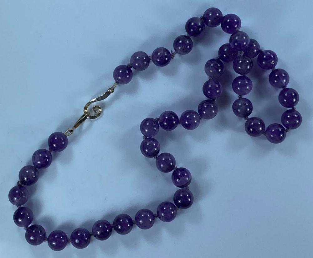 Natural Amethyst Bead Neckl... image