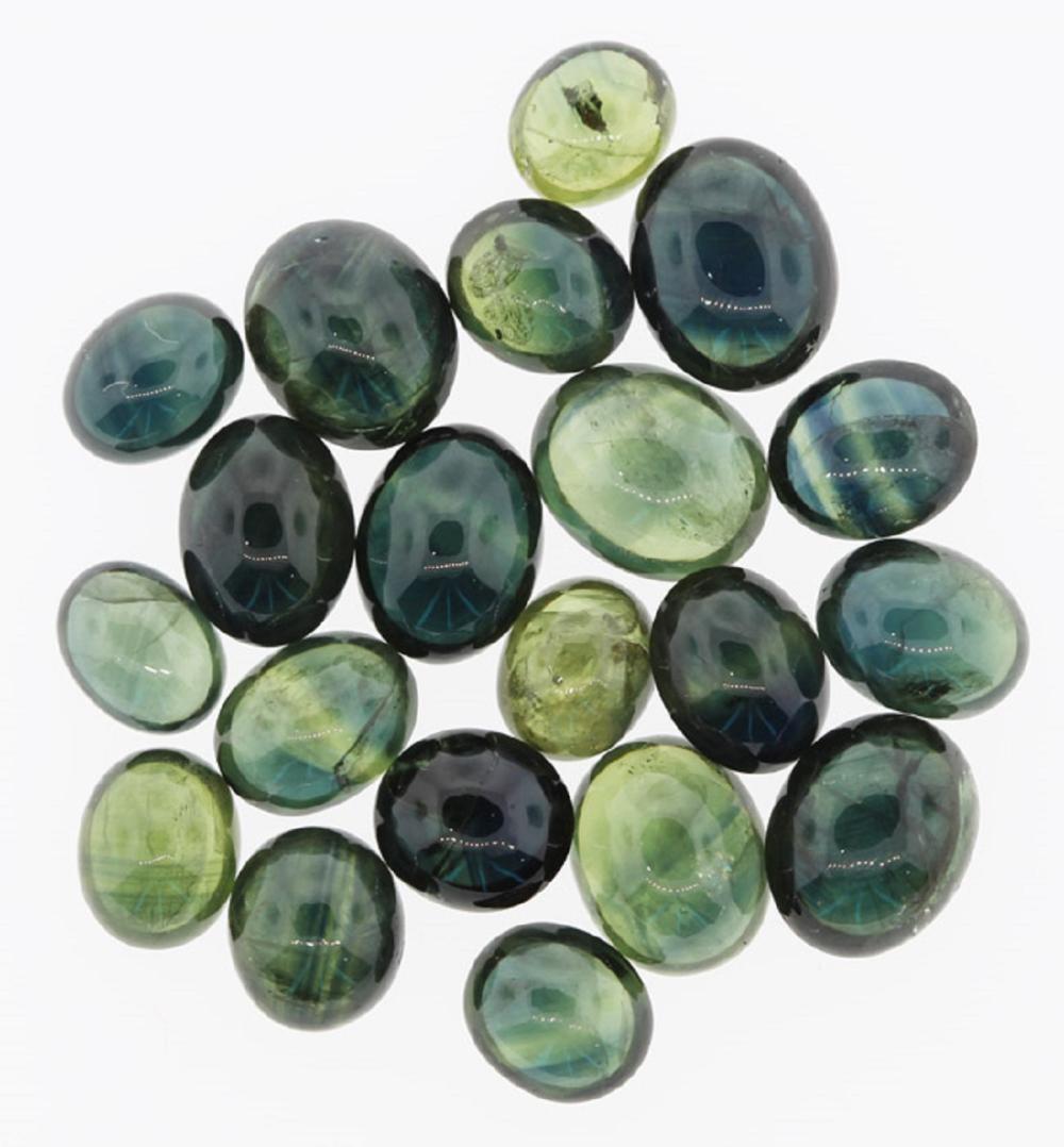 Green Cabochon Sapphires (2... image