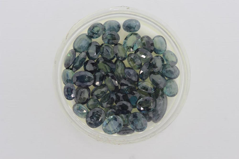 Faceted Blue-Green Sapphire... image