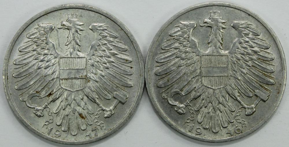 Austria 1946 & 1947 Schilli... image