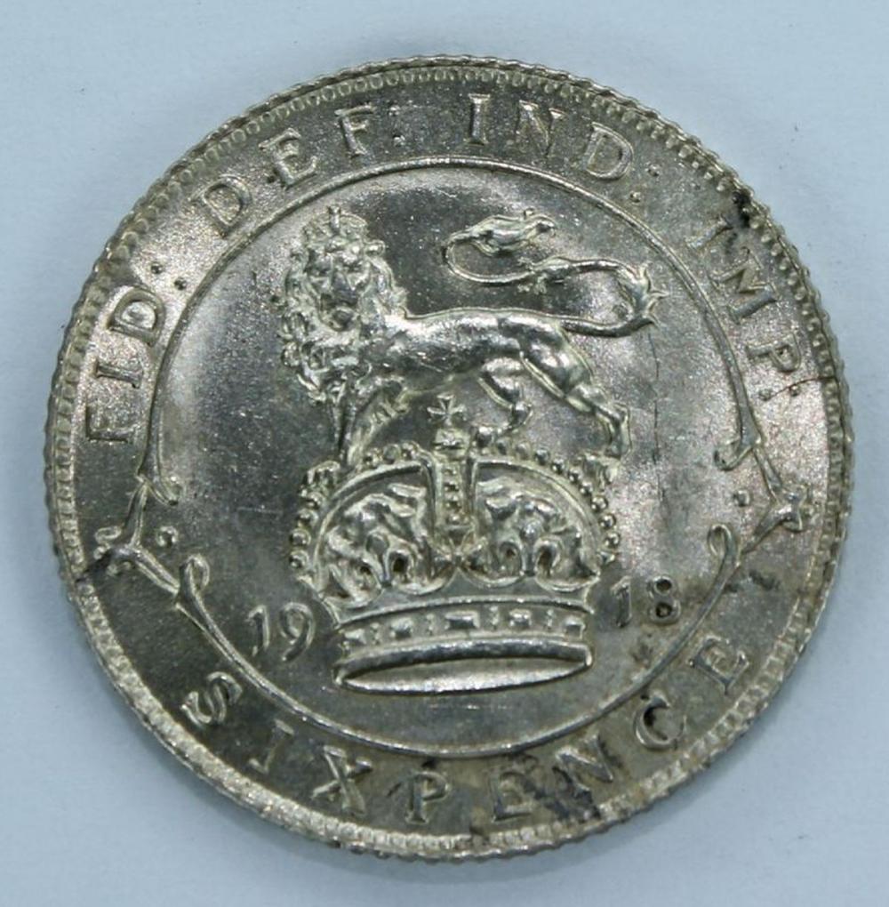 Great Britain 1918 Sixpence... image