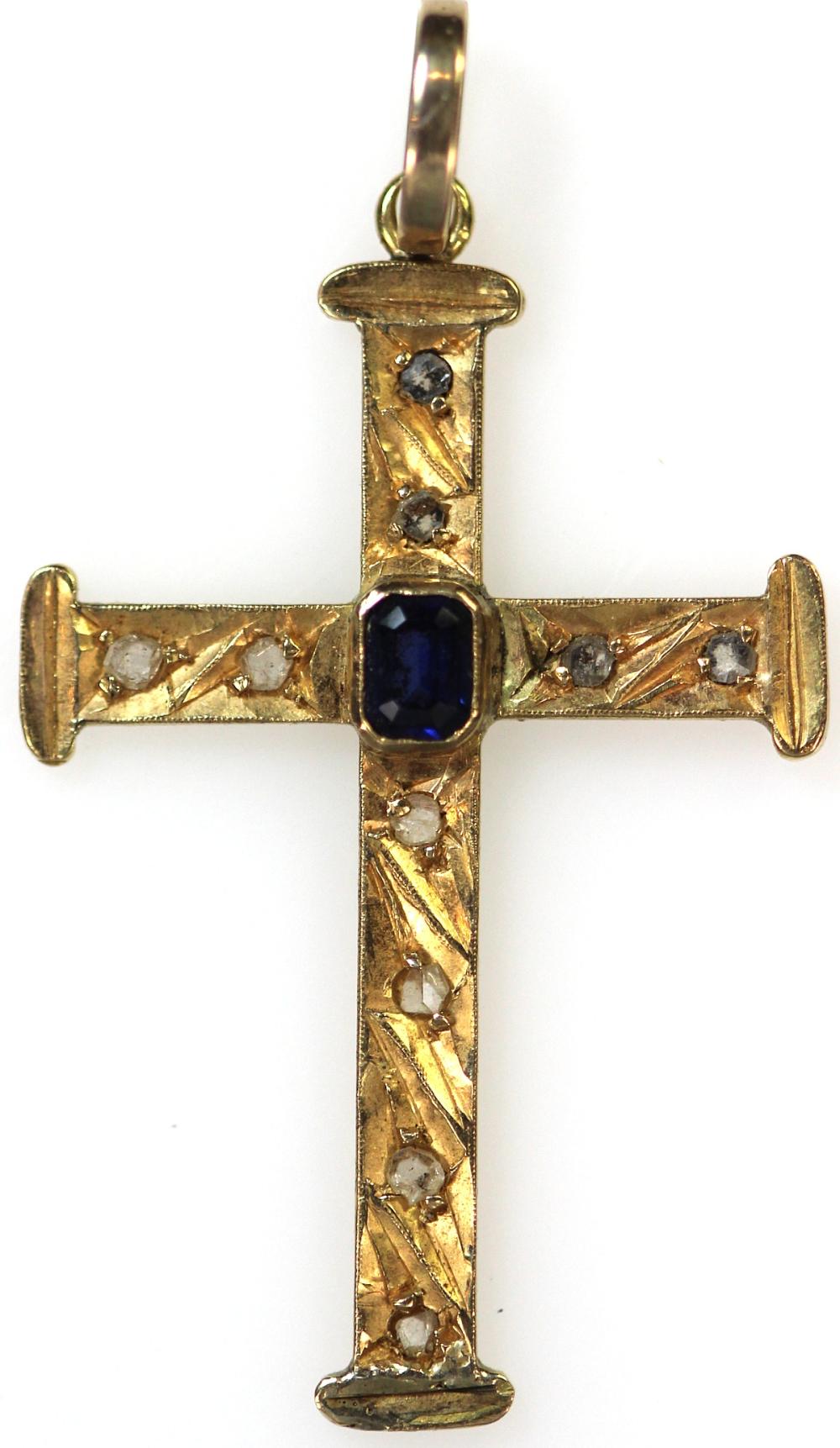 Antique Cross in 17ct Gold ... image