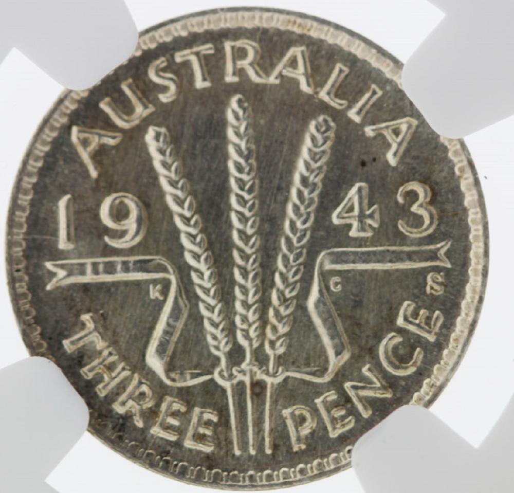 Australia 1943 S Threepence... image