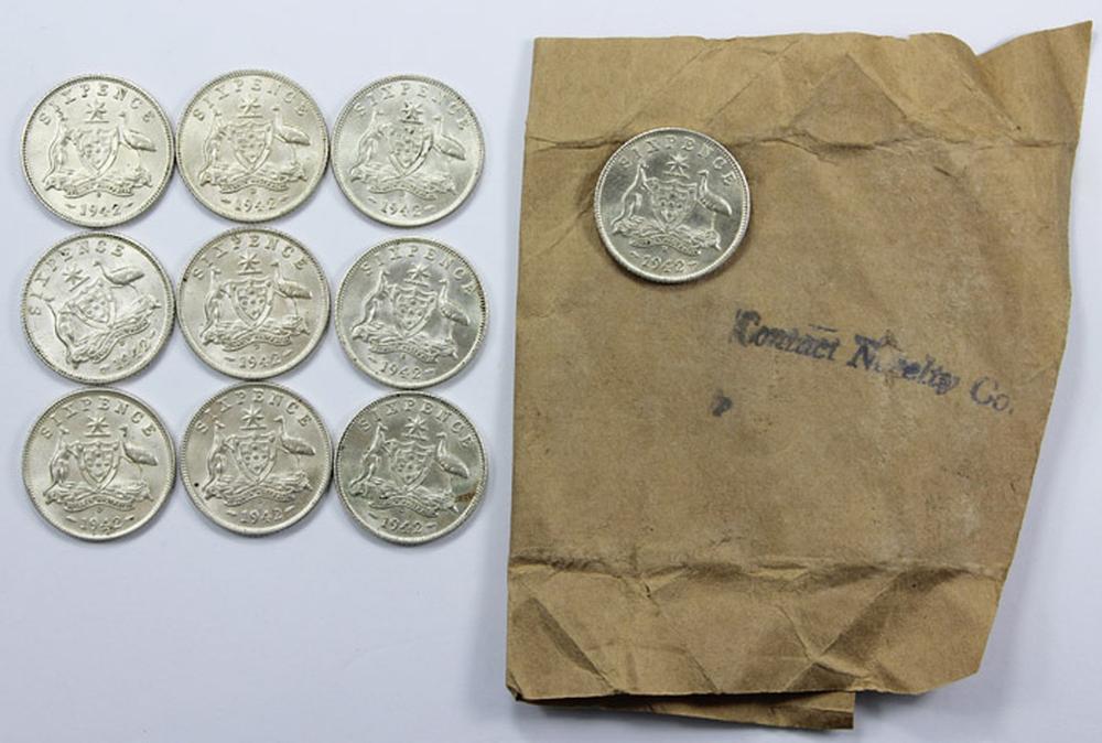 Australia 1942 D Sixpences,... image