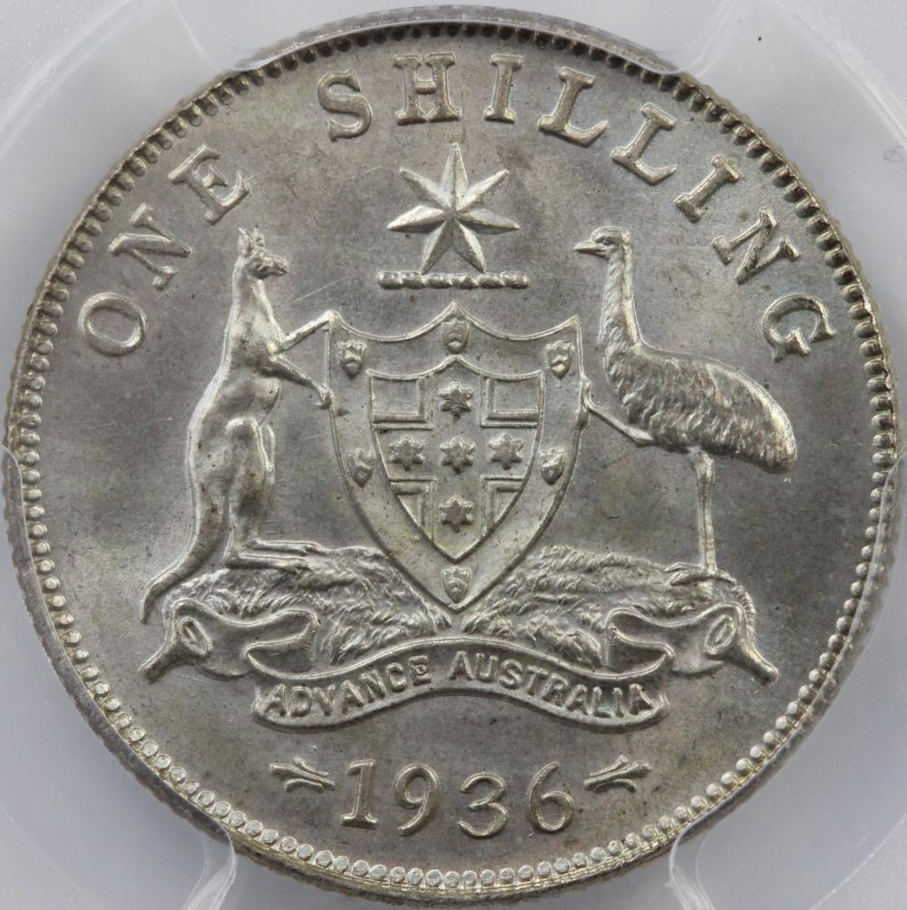 Australia 1936 Shilling, PC... image