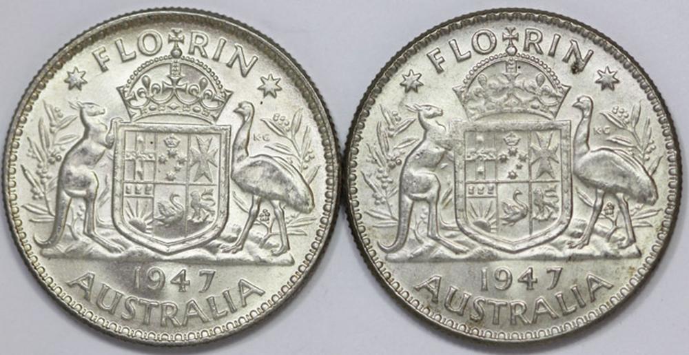 Australia 1947 Florin, Choi... image