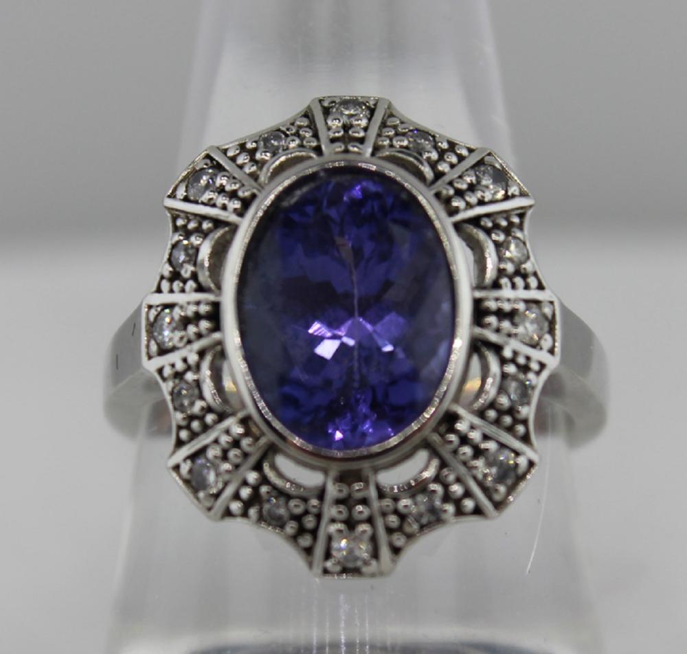 Large Tanzanite (5ct) surro... image