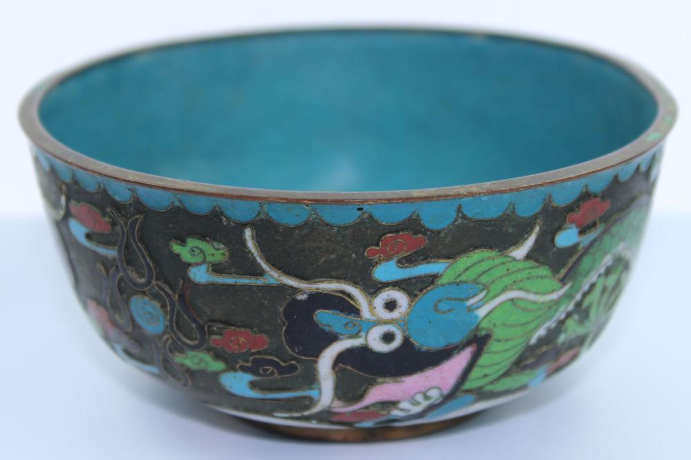 Vintage Copper Chinese Bowl... image