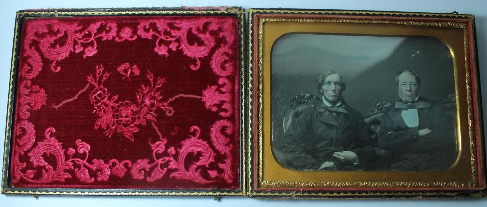 Early Daguerreotype of two ... image