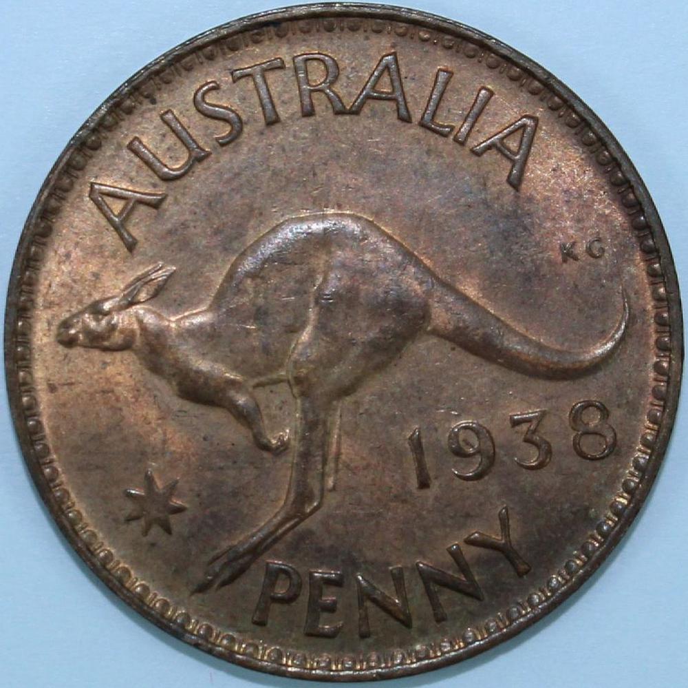 Australia 1938 Penny, Gem image