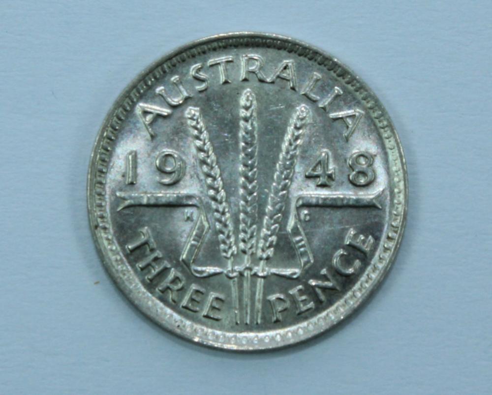 Australia 1948 Threepence, ... image