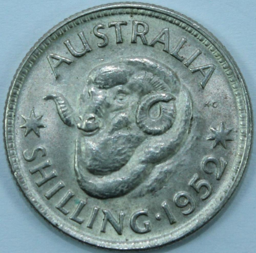 Australia 1952 Shilling, Gem image