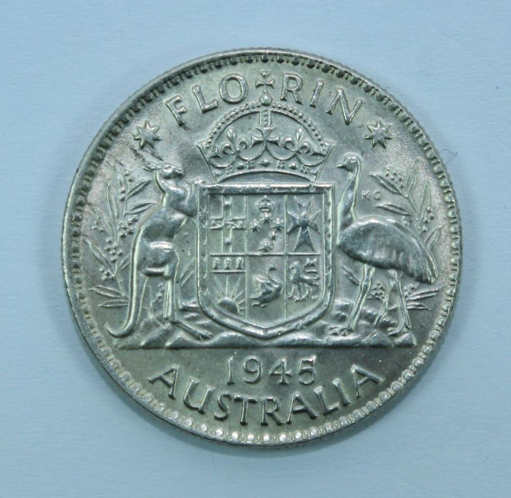 Australia 1945 Florin, Unci... image