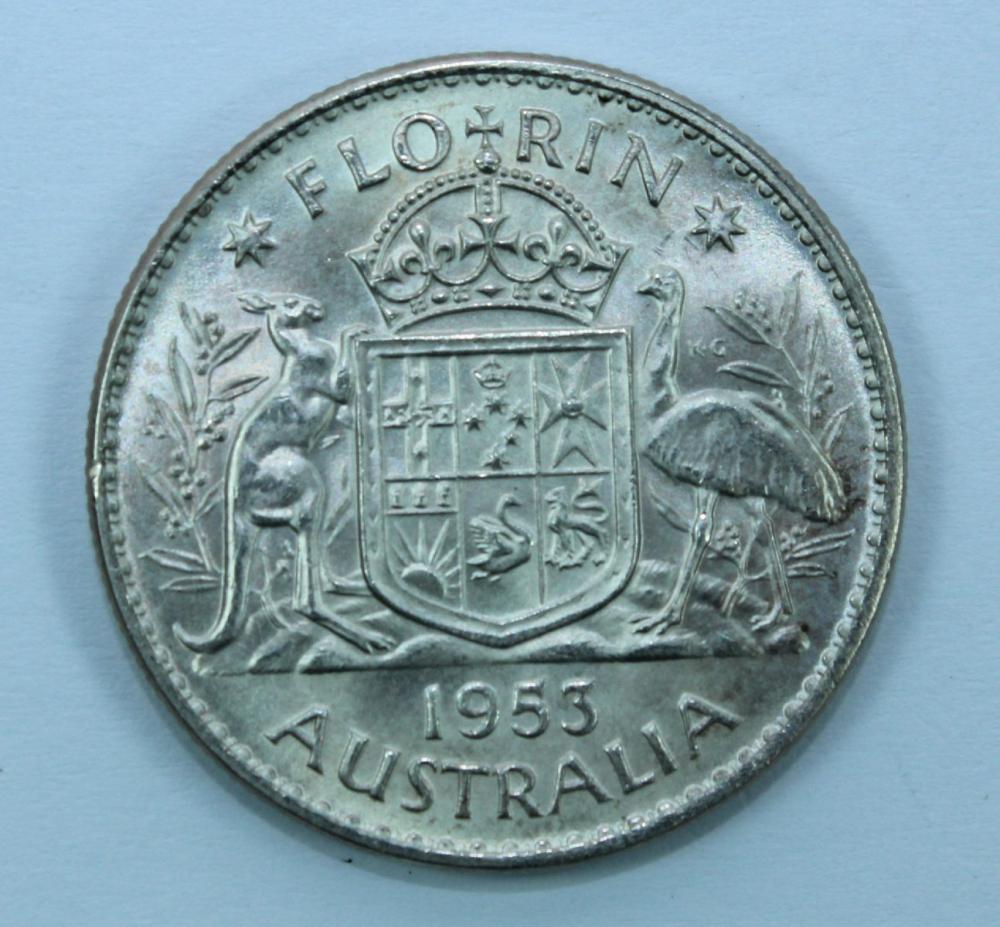 Australia 1953 Florin, Choi... image