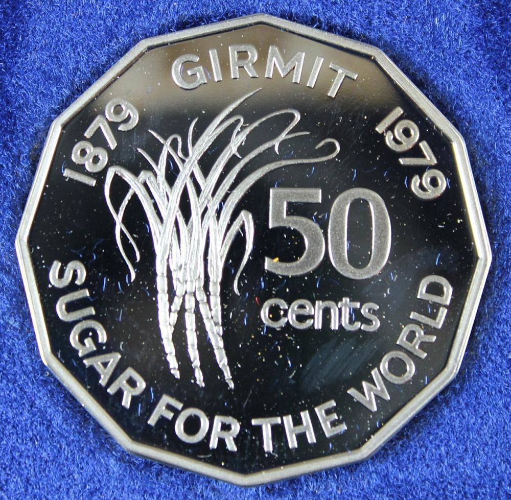 Fiji 1979 Proof Fifty Cent,... image