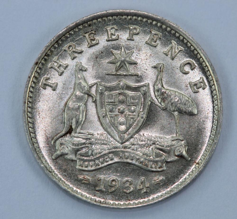 Australia 1934 Threepence U... image