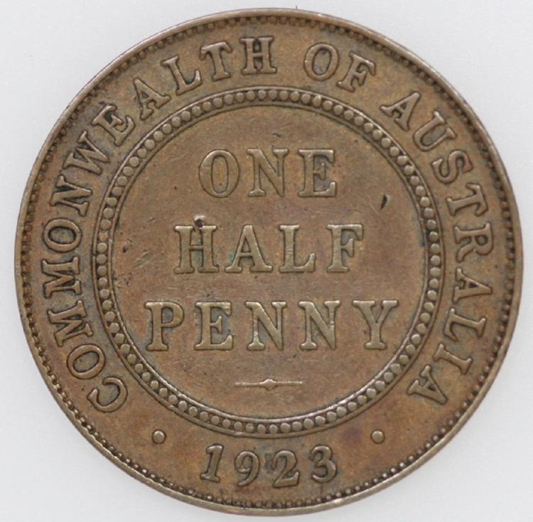 Australia. 1923 Halfpenny, ... image