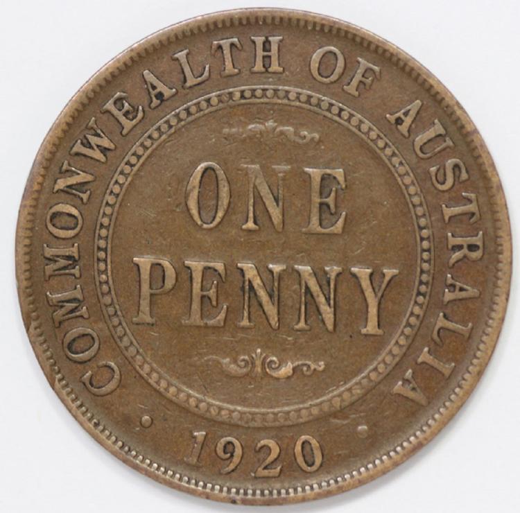 Australia. 1920 .//. Penny,... image