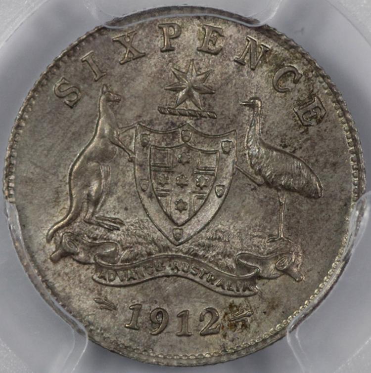 Australia. 1912 Sixpence, P... image