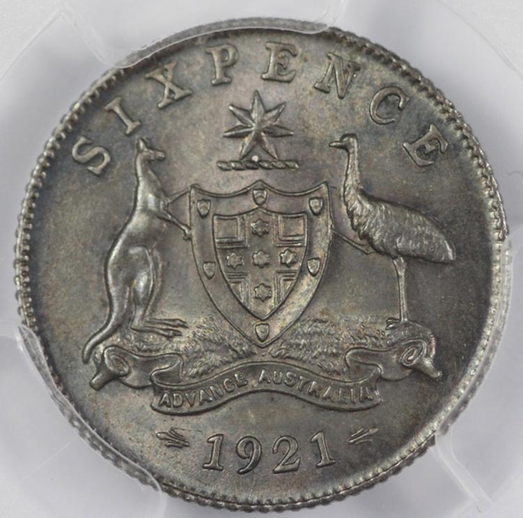 Australia. 1921 Sixpence, P... image