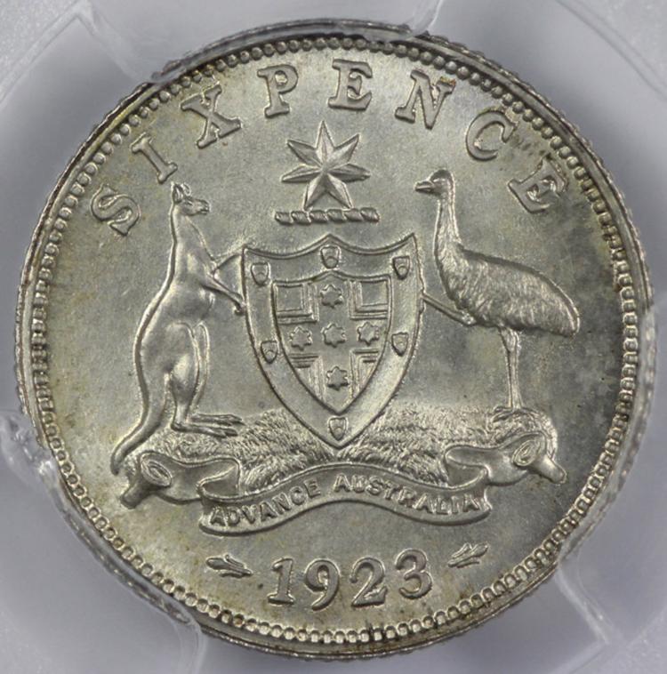 Australia. 1923 Sixpence, P... image