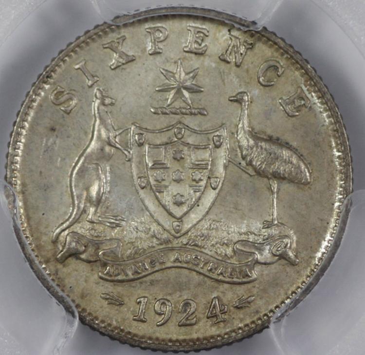 Australia. 1924 Sixpence, P... image