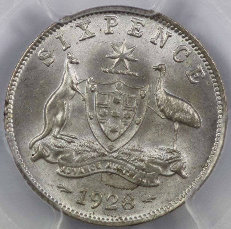 Australia. 1928 Sixpence, P... image