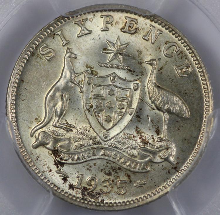 Australia. 1935 Sixpence, P... image