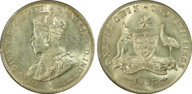 Australia. 1935 Florin, PCG... image