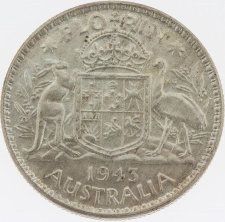 Australia. 1943 Florin, nea... image