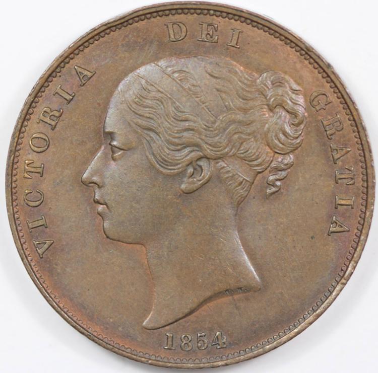 Great Britain. 1854 Penny, ... image