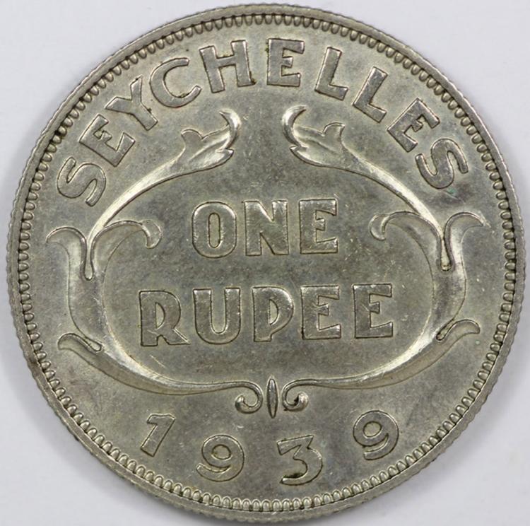 Seychelles. 1939 Rupee, abo... image