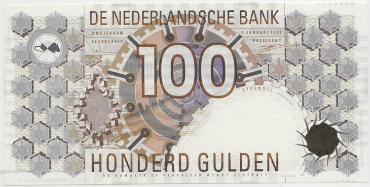 Netherlands. (1993) 100 Gul... image