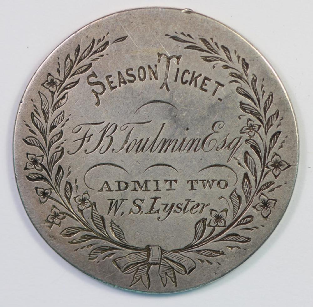 Australia. 1868 Season Tick... image