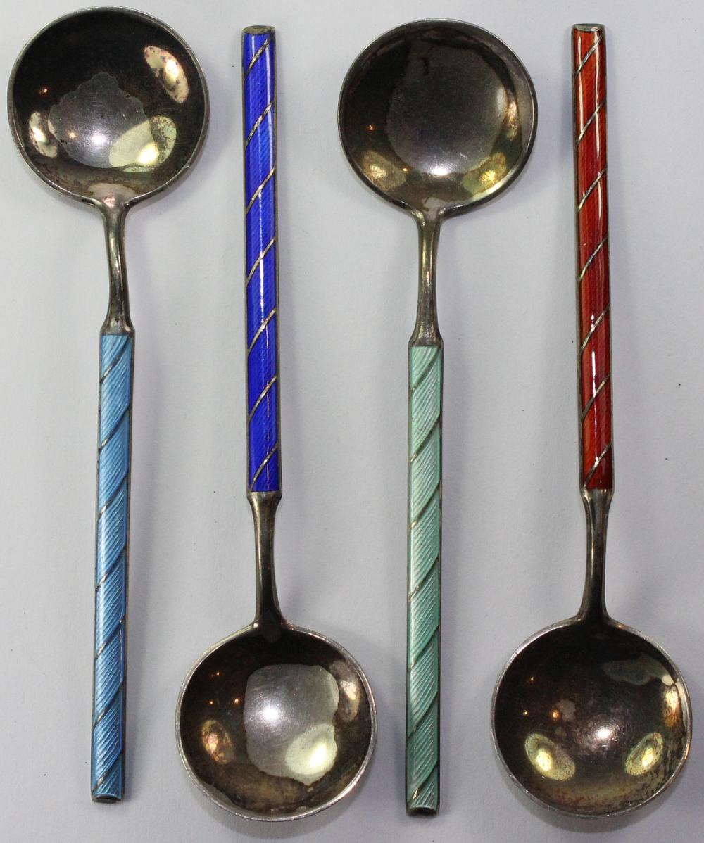 Mustard Spoons in Sterling ... image