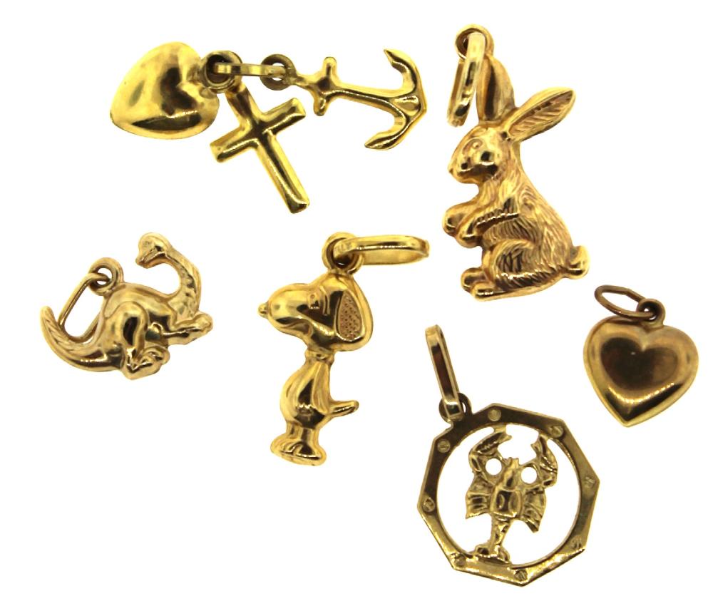 Gold Charms in 9ct Gold (8 ... image