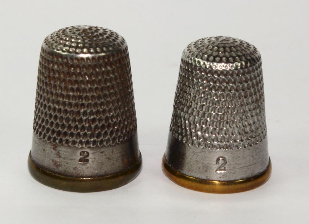 Antique Steel Thimbles (2 i... image