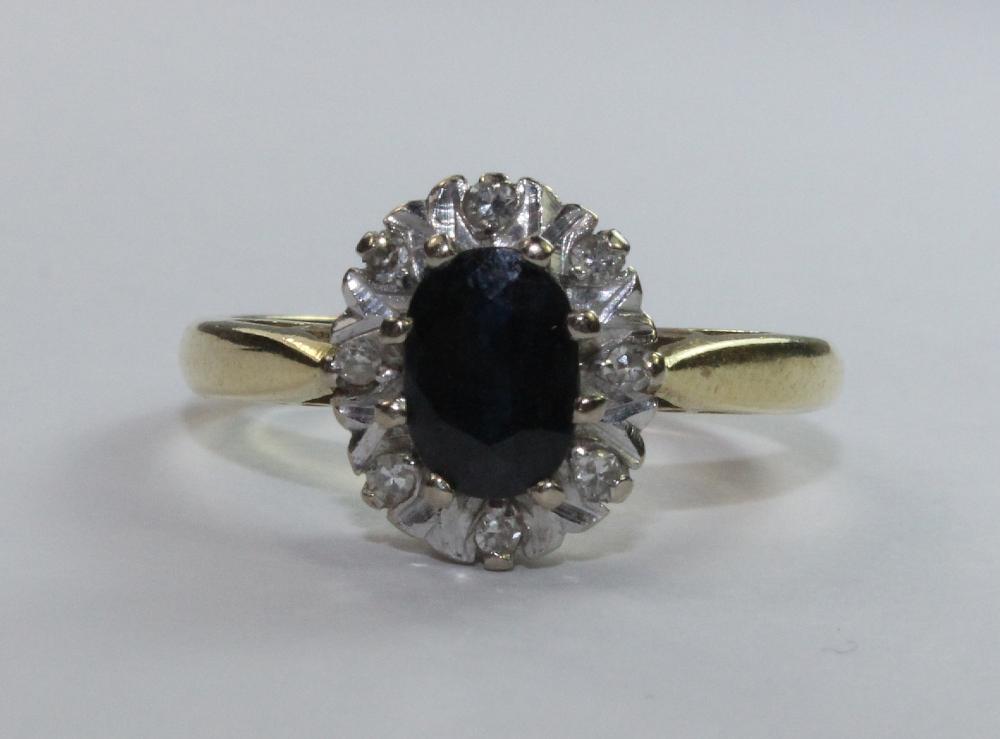 Sapphire & Diamond Ring in ... image