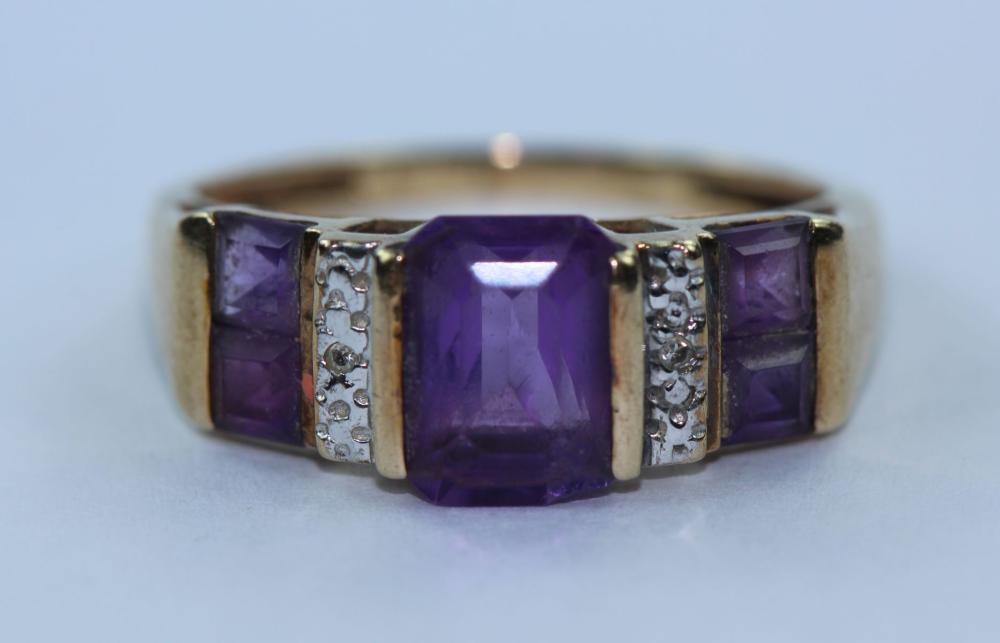 Amethyst Ring in 9ct Yellow... image