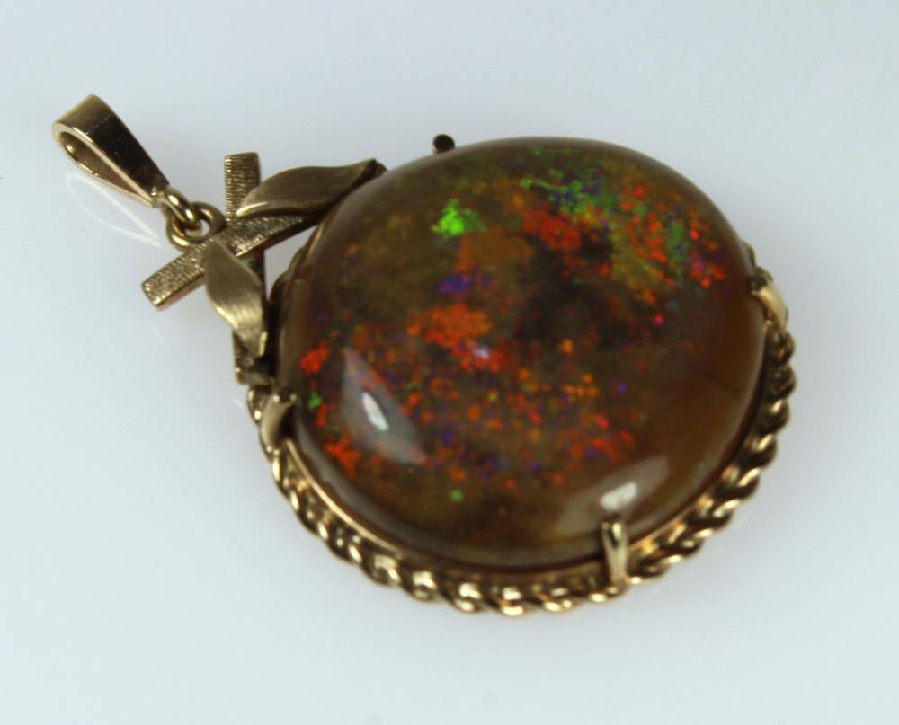 Vintage Solid Opal Pendant image