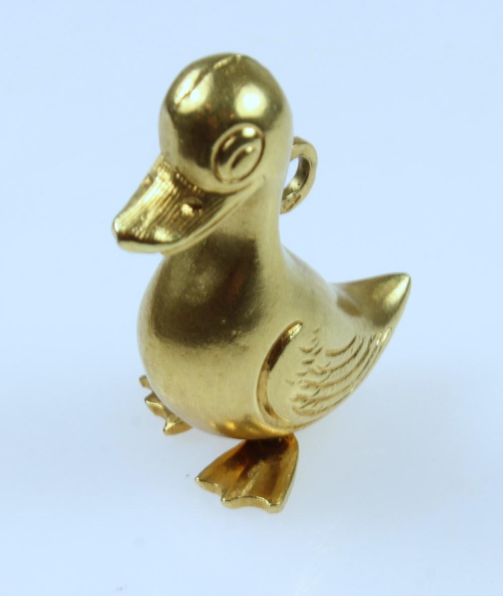 Duck Charm in 18ct Yellow Gold image