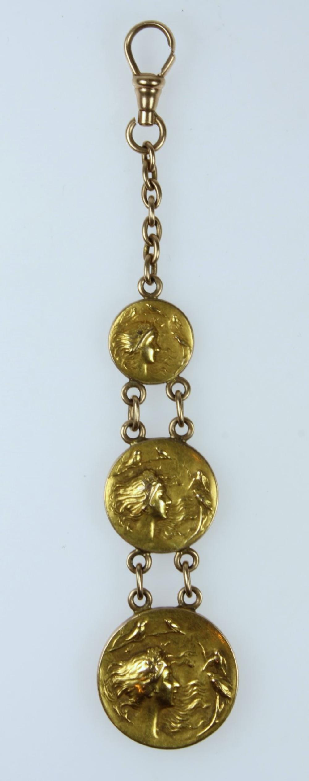 Antique Gold Fob in 10ct Ye... image