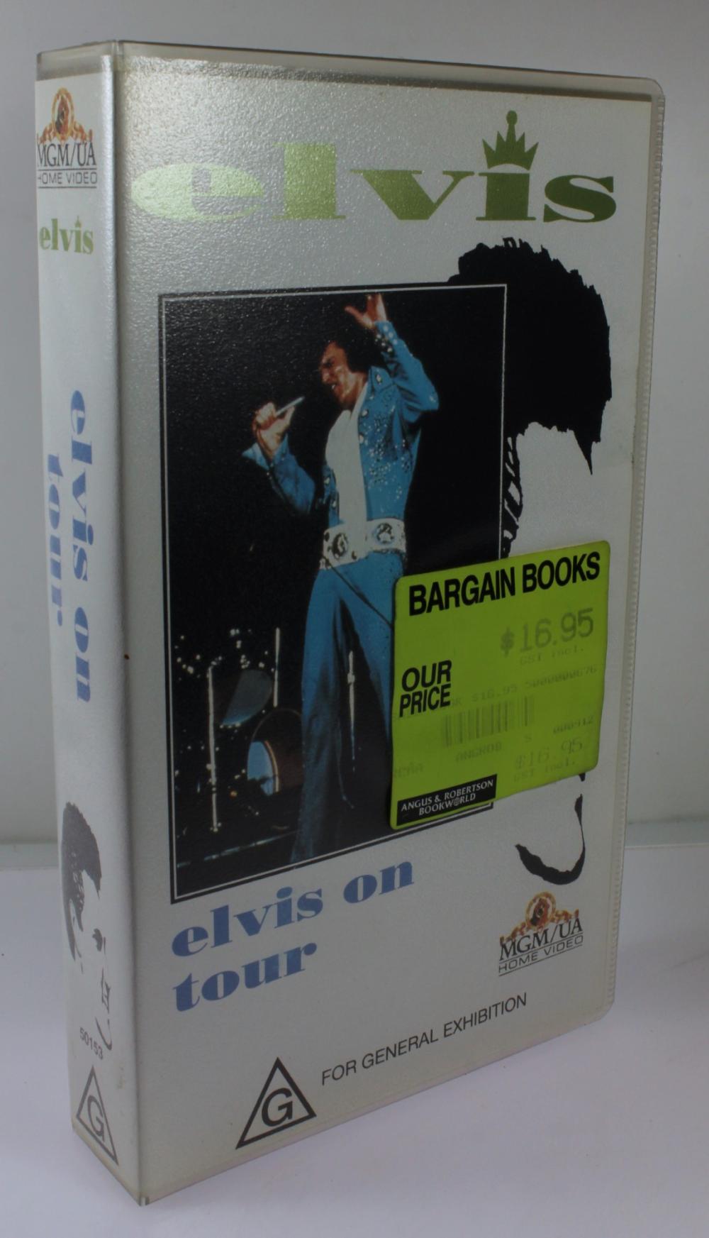 'Elvis - On Tour' VHS - VCR image