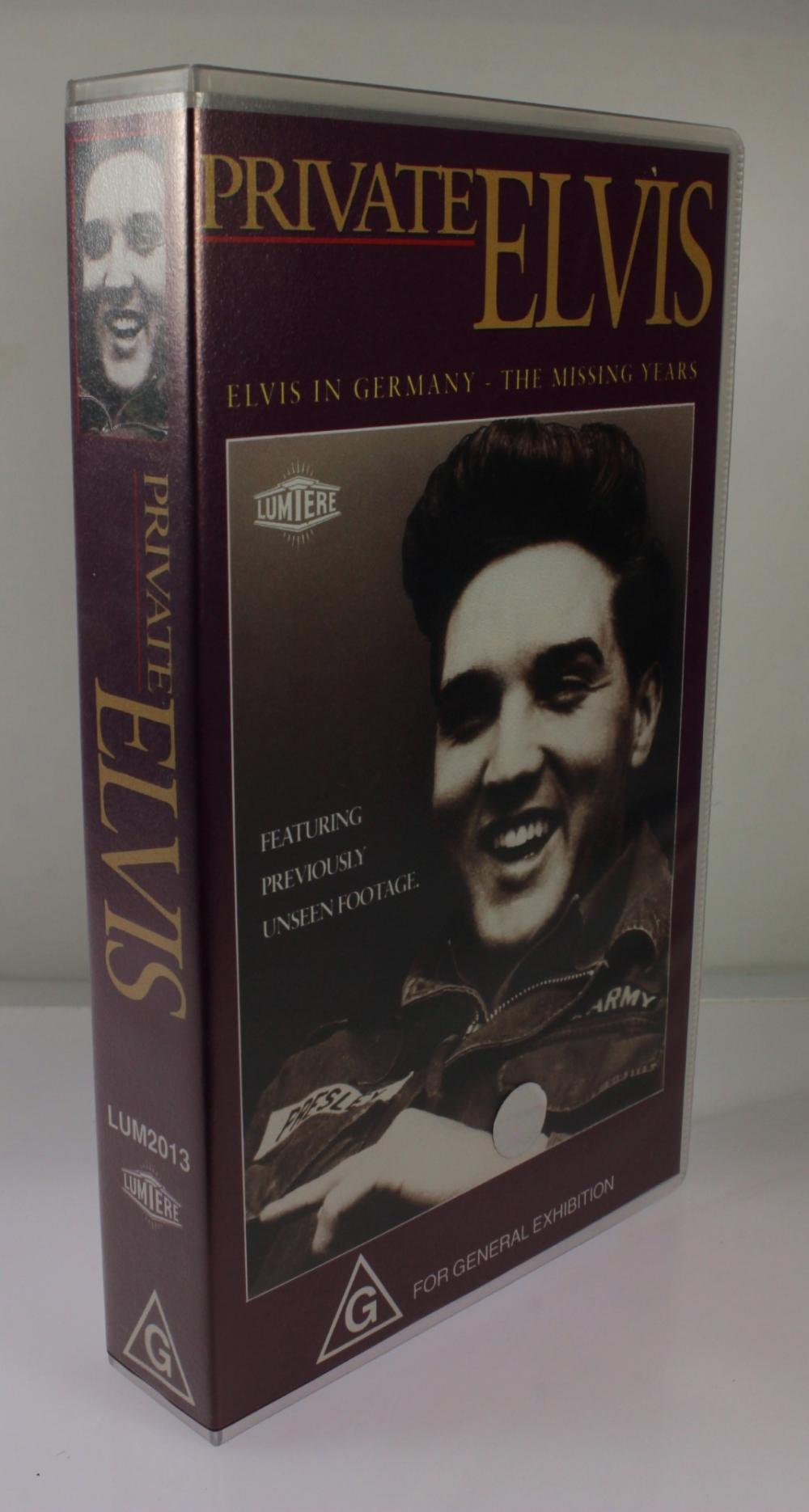 'Elvis - Private' VHS - VCR image