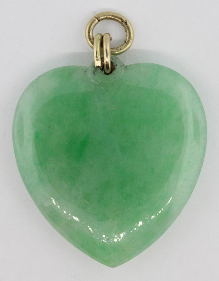 Apple Green Jade Heart with... image