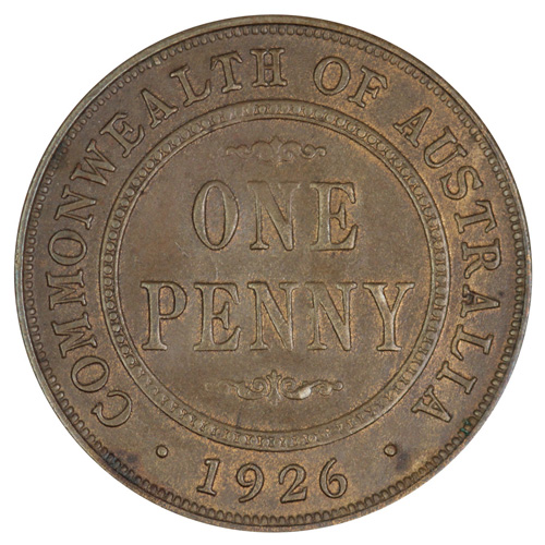 Australia 1926 Penny, good ... image