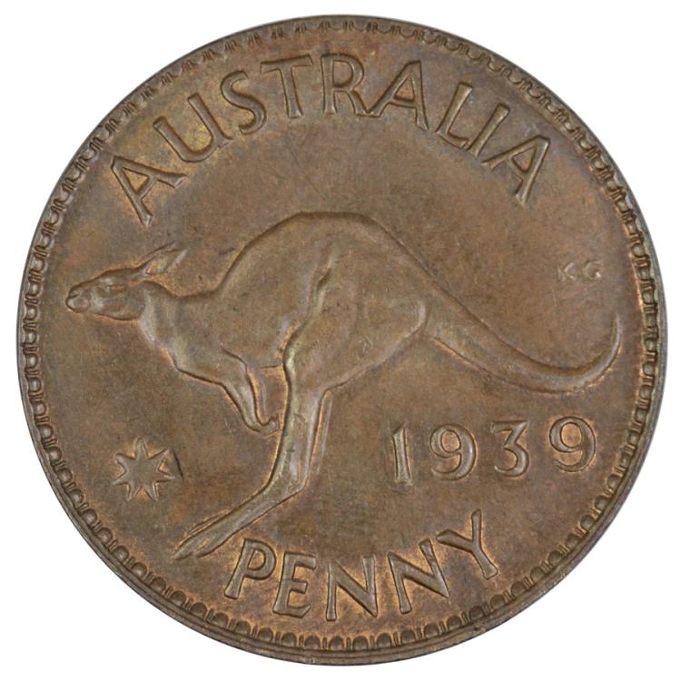 Australia 1939 Penny, Uncir... image